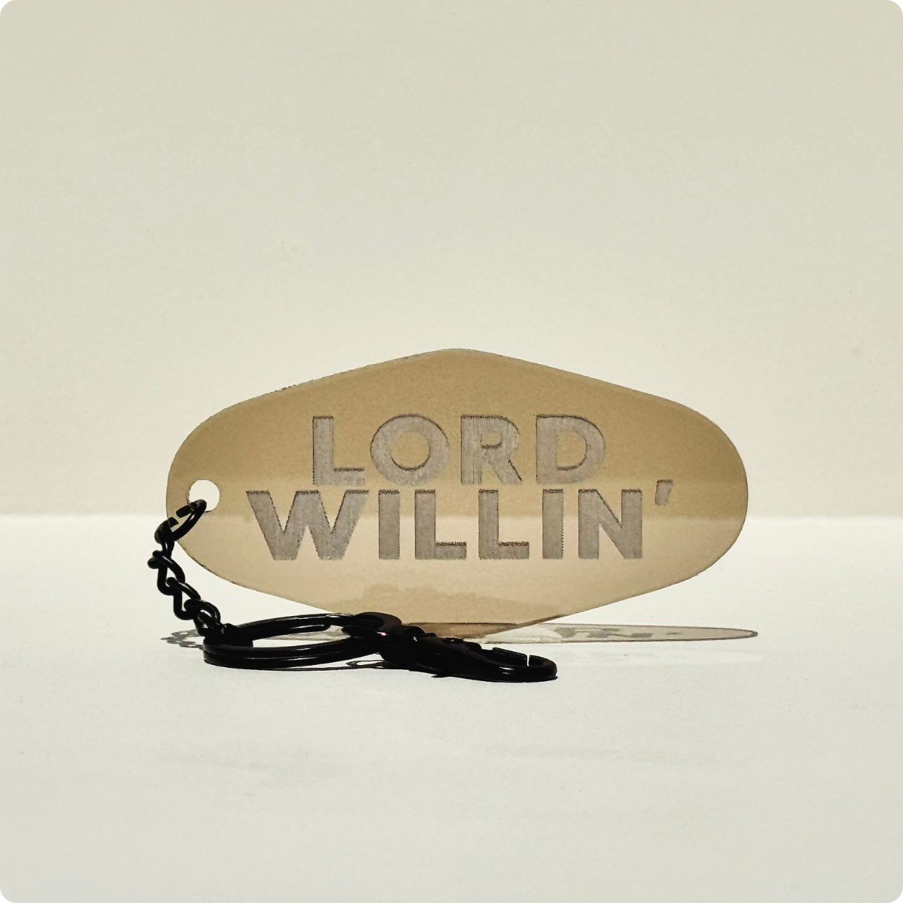 Lord Willin’ Hotel Keychain