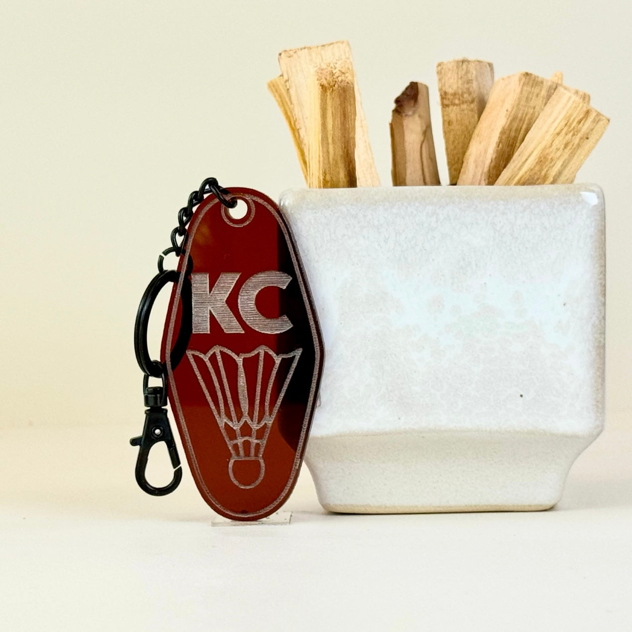 KC Shuttlecock Hotel Keychain