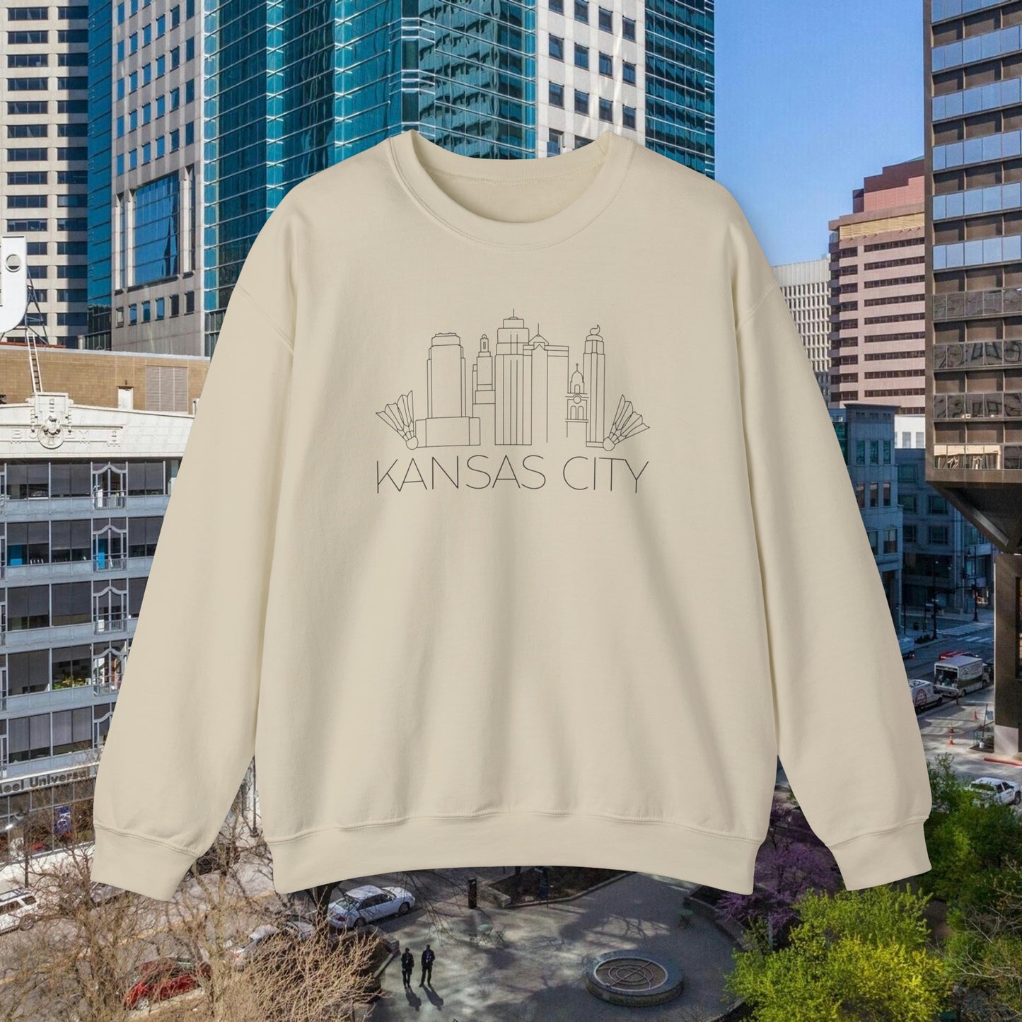 Kansas City Skyline Classic Crewneck