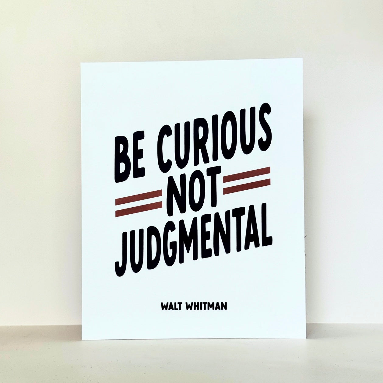 Be Curious Print