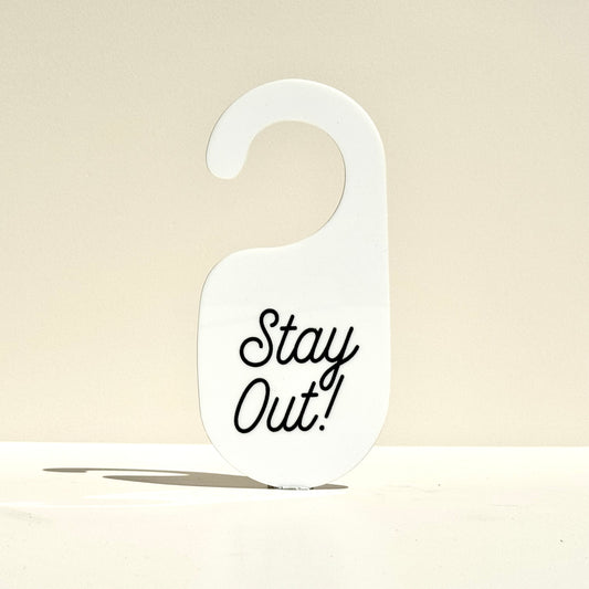 Stay Out Door Hanger