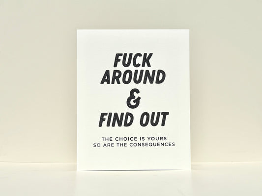 Fuck Around Print