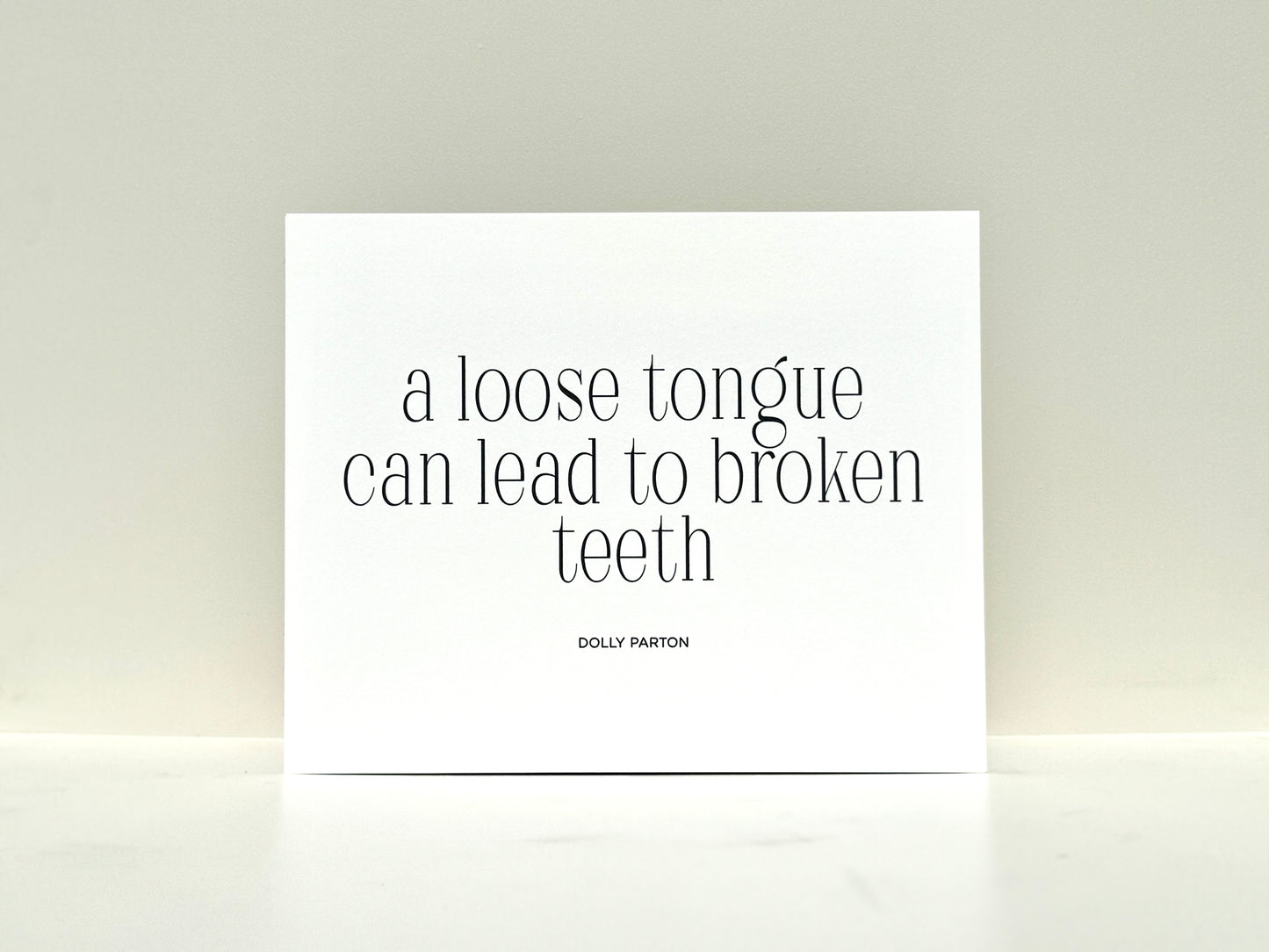 Broken Teeth Print